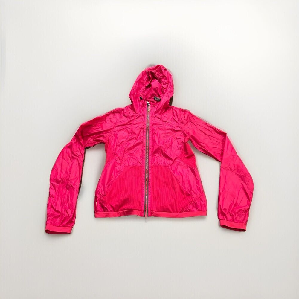 Lole Womens Pink Full Zip Hooded Water Repellent Raincoat Jacket Size XS 2-4 - Picture 1 of 10